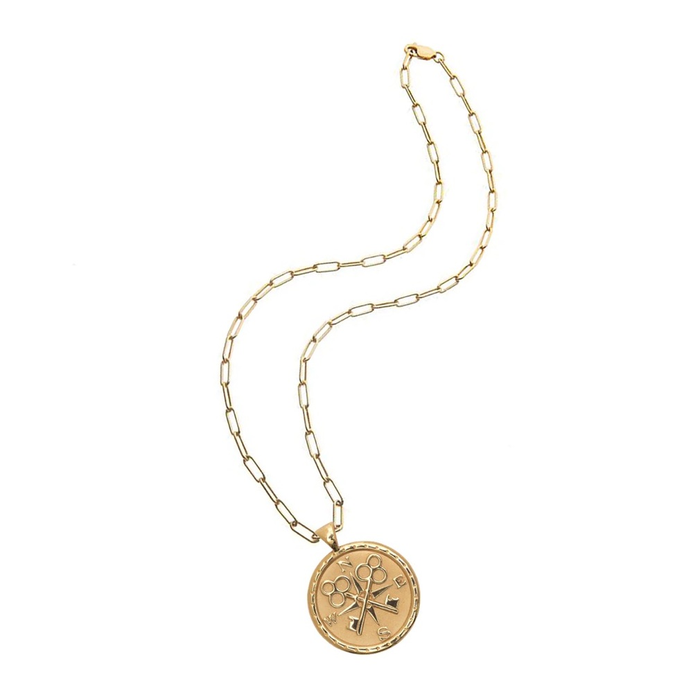 Jane Win FOREVER original coin pendant WITH 18 inch drawn link chain